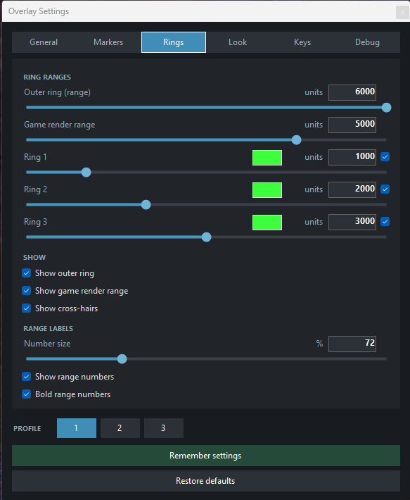 Simple Eye settings